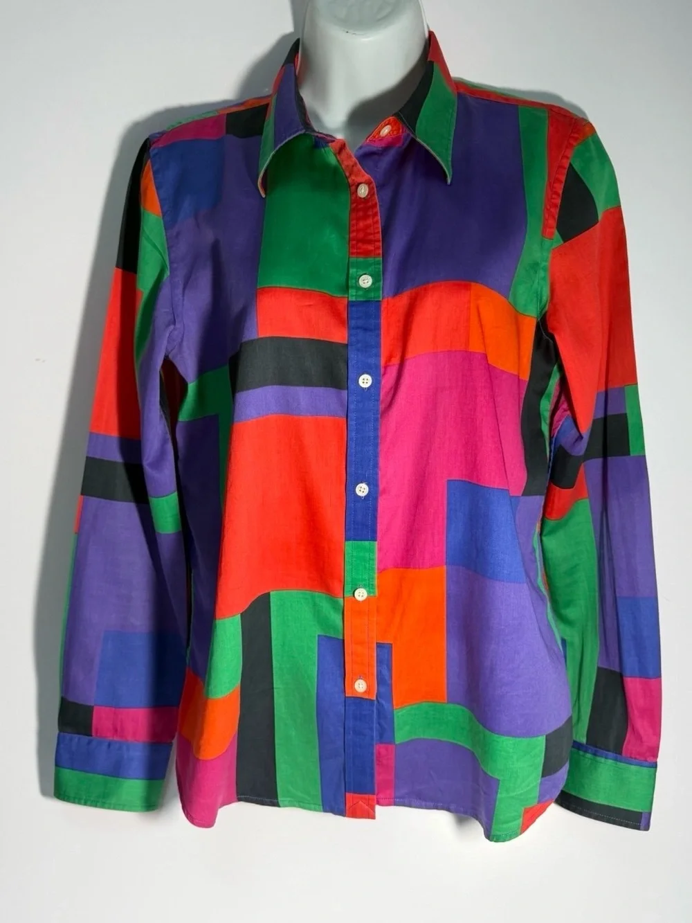 Ralph Lauren Multicolor Geometric Button-Down Shirt - Picture 2 of 9